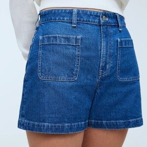 Madewell Curvy High-Rise Sailor Shorts